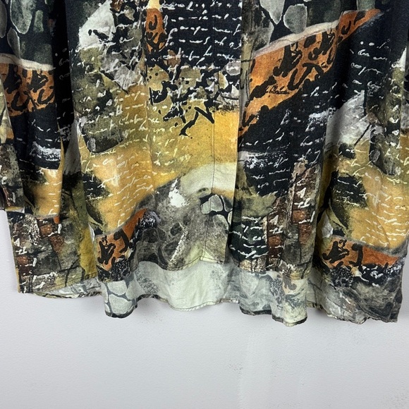 Simply Arts by Dolcezza Graphic Artistic Long Sleeve Tunic Blouse Size XXL - Picture 8 of 14